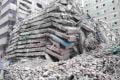 File image of the collapsed building in Eastleigh.